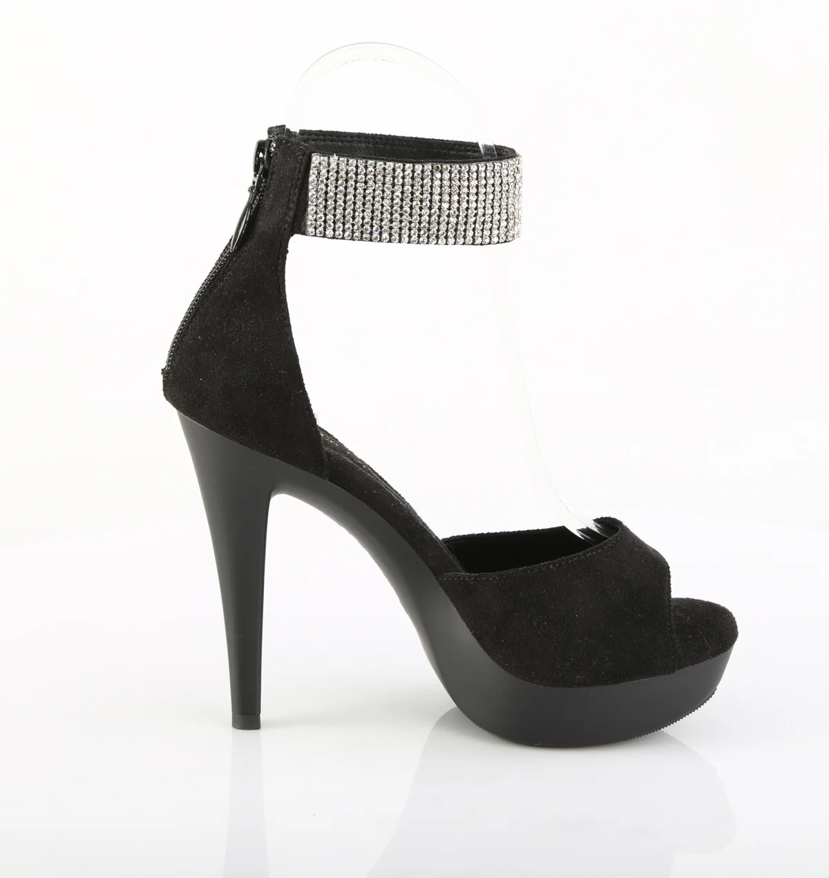 COCKTAIL-525  Black Faux Suede/Black Matte - Image 5