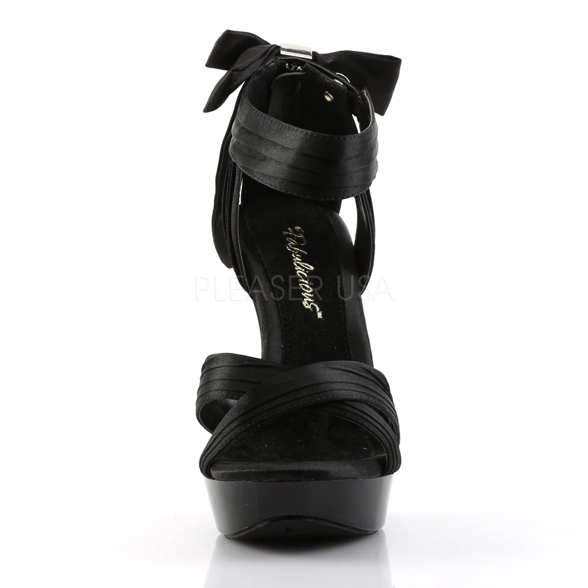 COCKTAIL-568 Black Satin/Black - Image 2