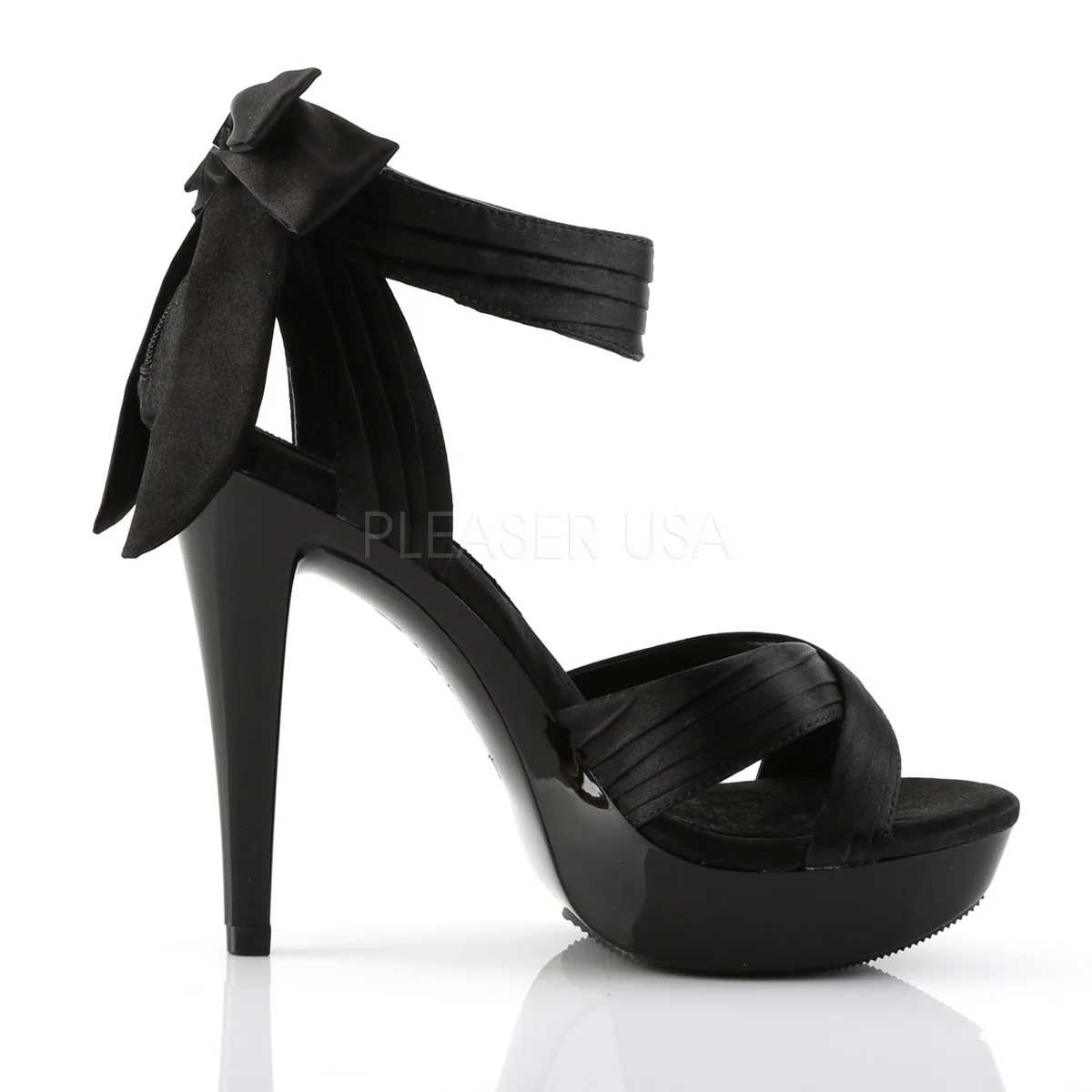 COCKTAIL-568 Black Satin/Black - Image 5