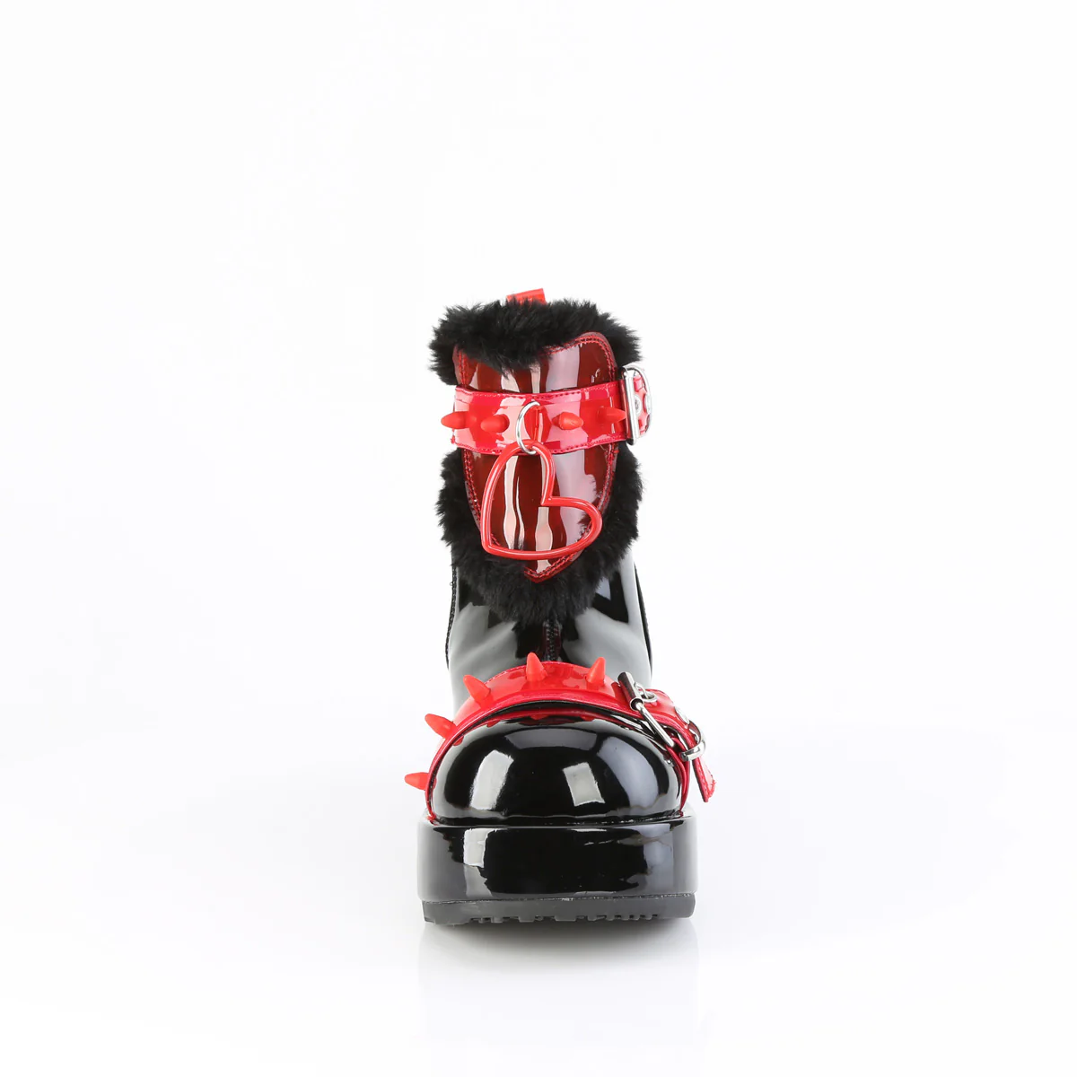 CUBBY-57 Black Patent-Red PVC - Image 2