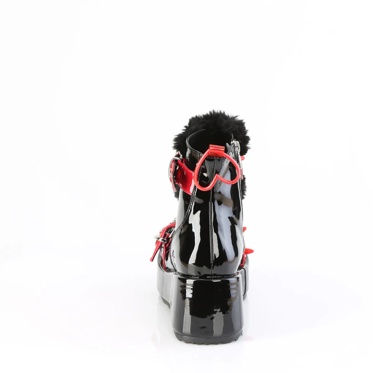 CUBBY-57 Black Patent-Red PVC - Image 4