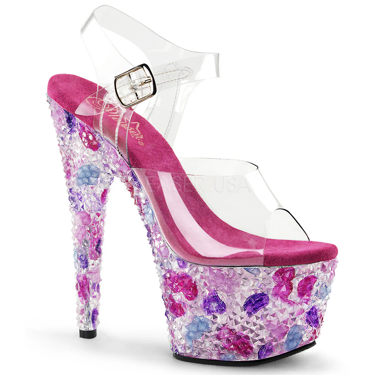 CRYSTALIZE-708 Clear/Pink Multi