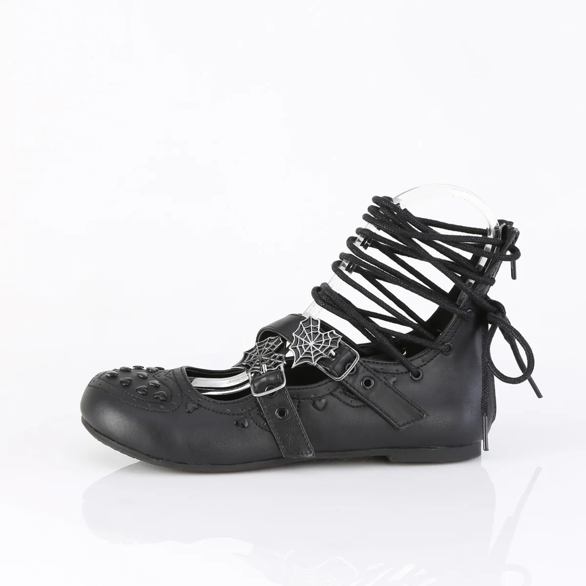 DAISY-11 Black Vegan Leather - Image 3