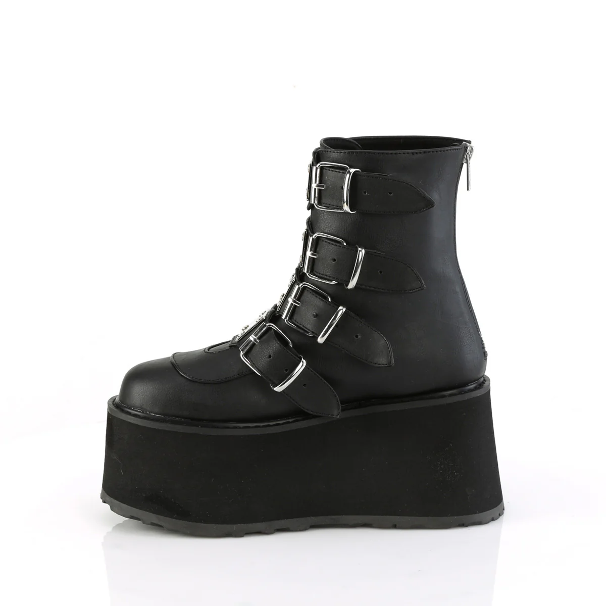 DAMNED-105 Black Vegan Leather - Image 3