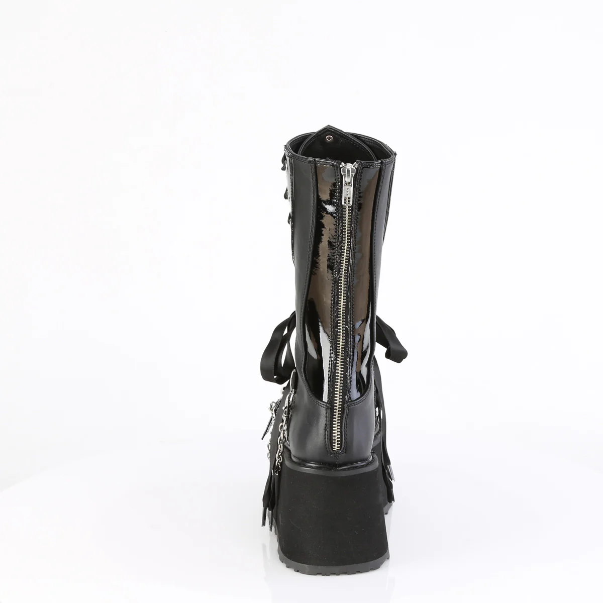 DAMNED-120  Black Vegan Leather-Patent - Image 4