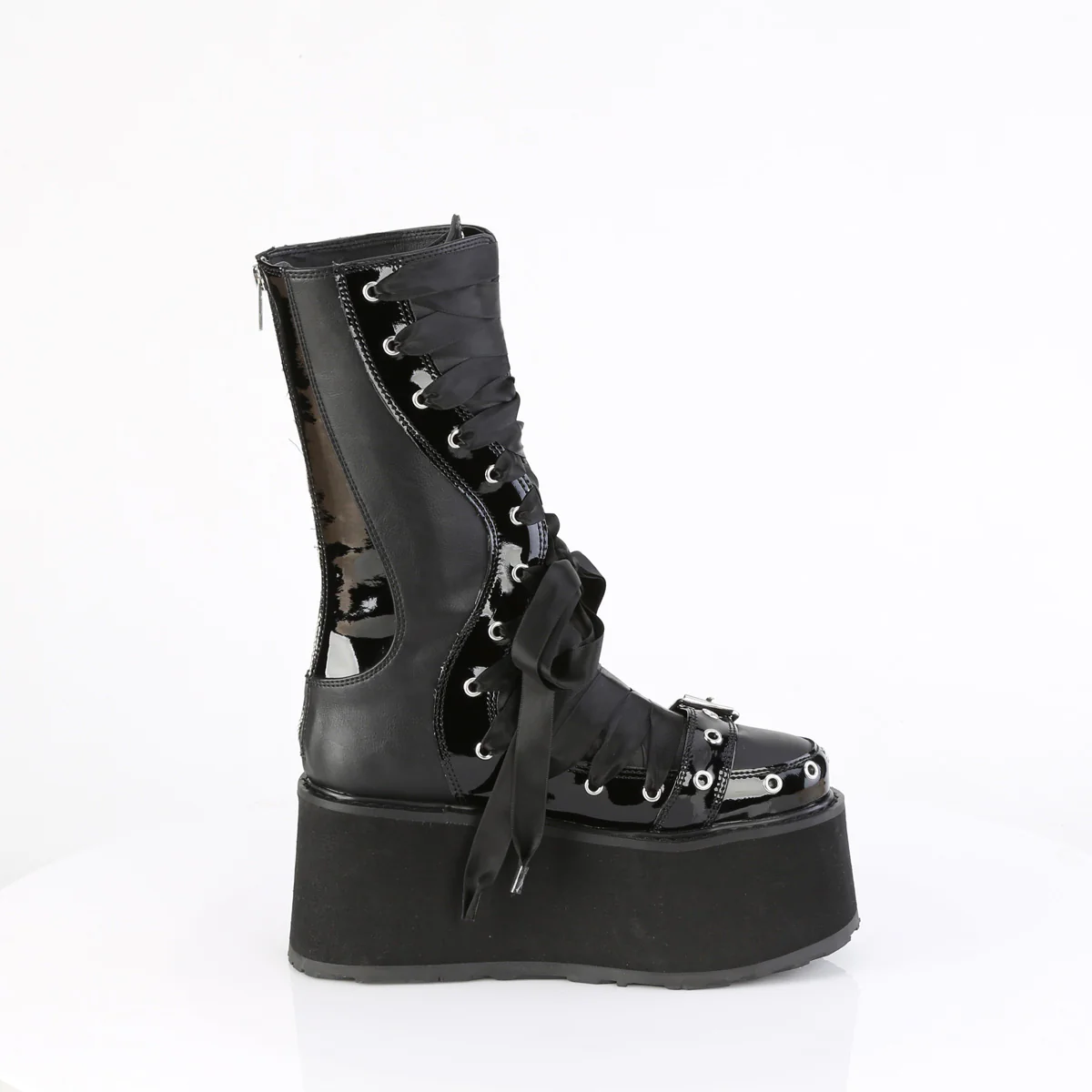 DAMNED-120  Black Vegan Leather-Patent - Image 5