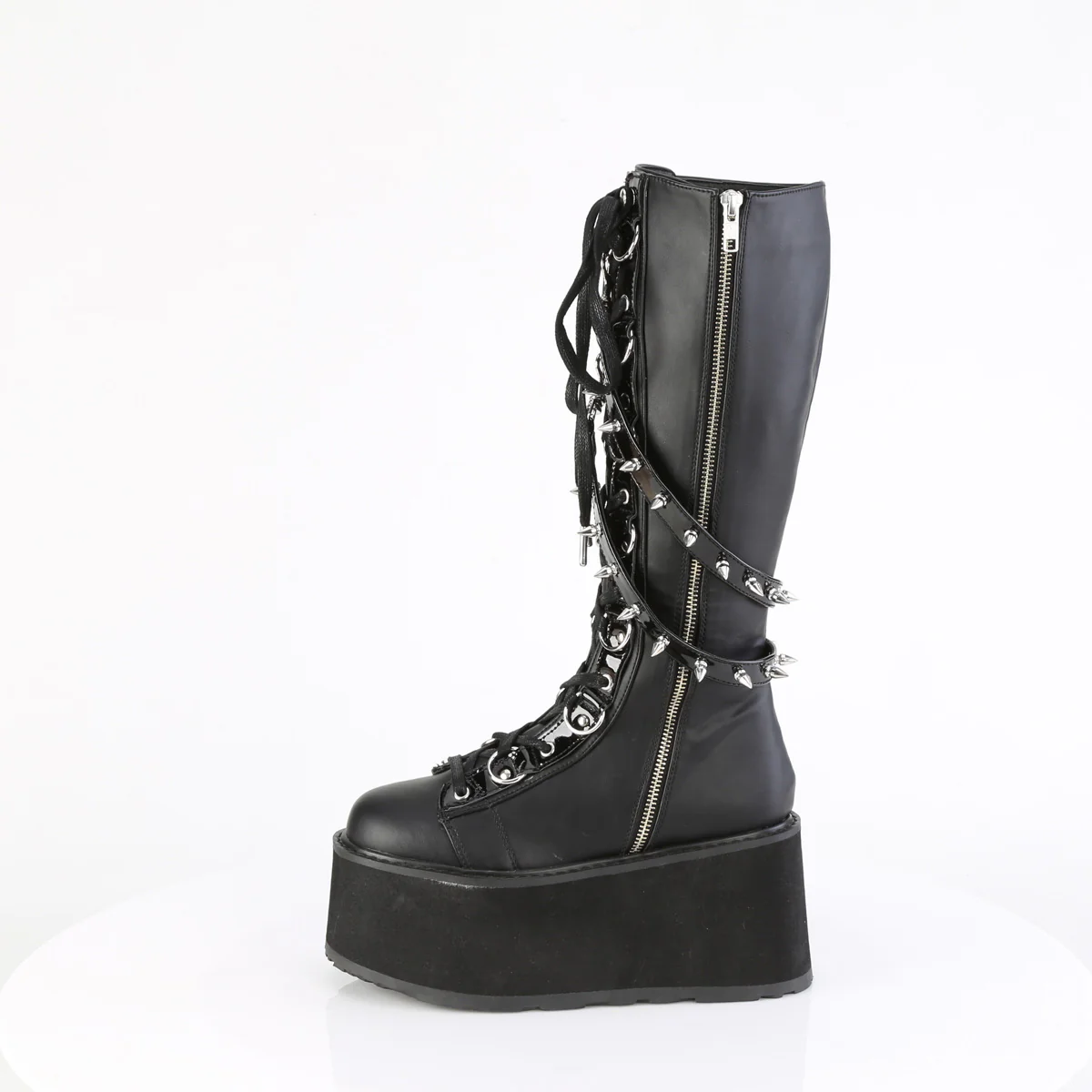 DAMNED-220 Black Vegan Leather - Image 3