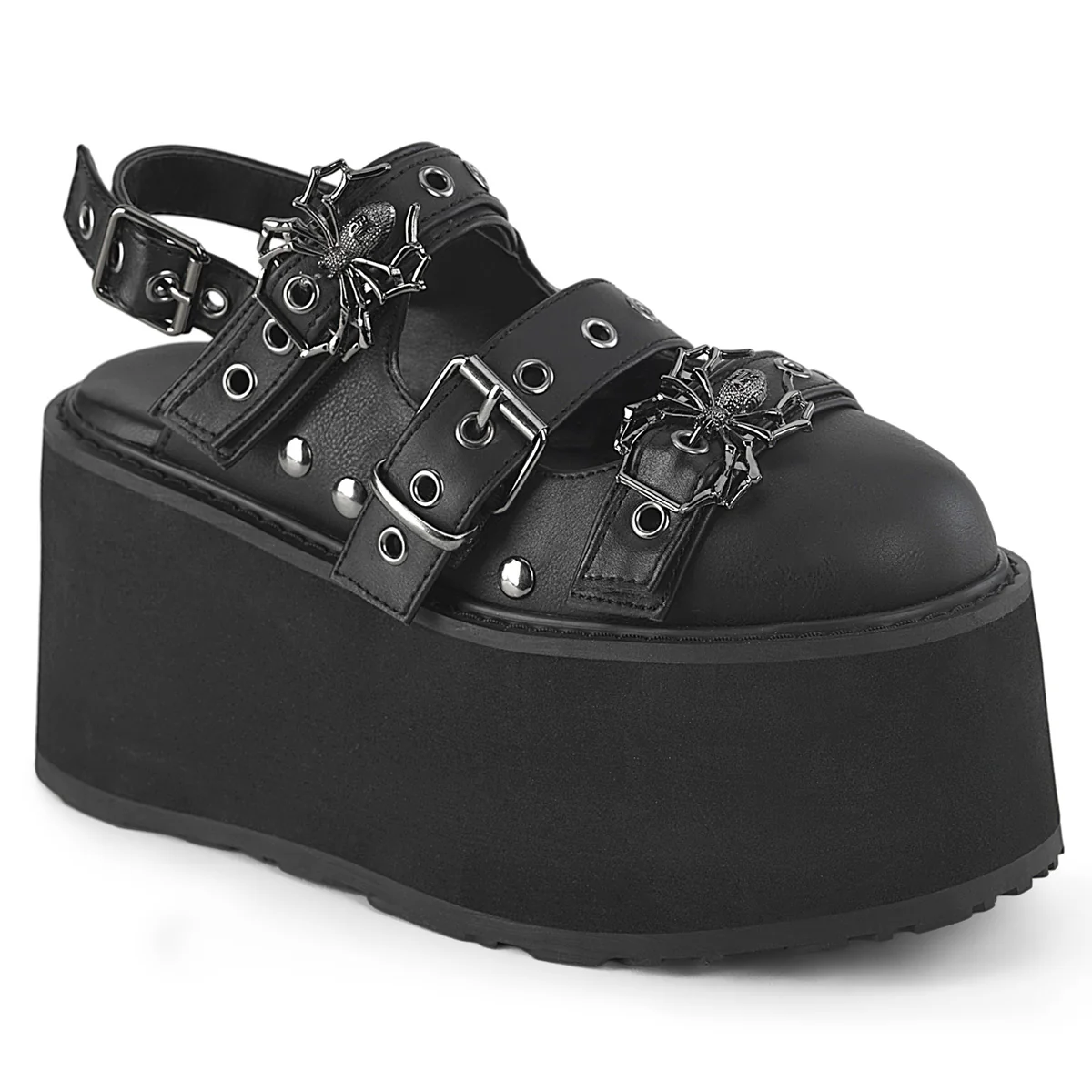 DAMNED-27 Black Vegan Leather