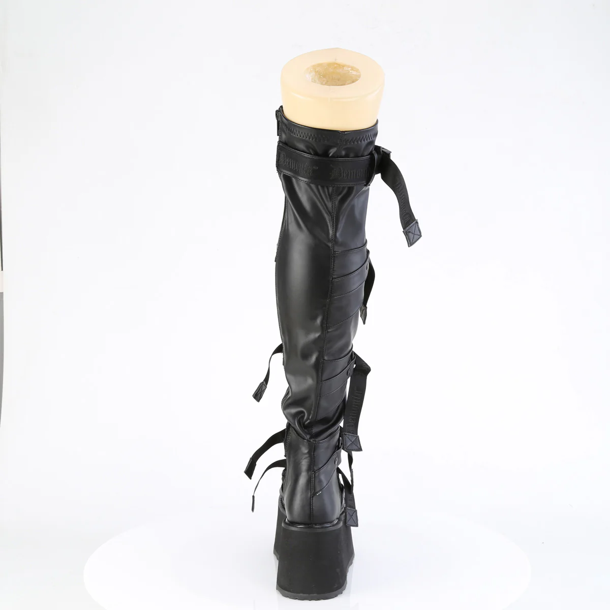 DAMNED-325  Black Vegan Leather - Image 4