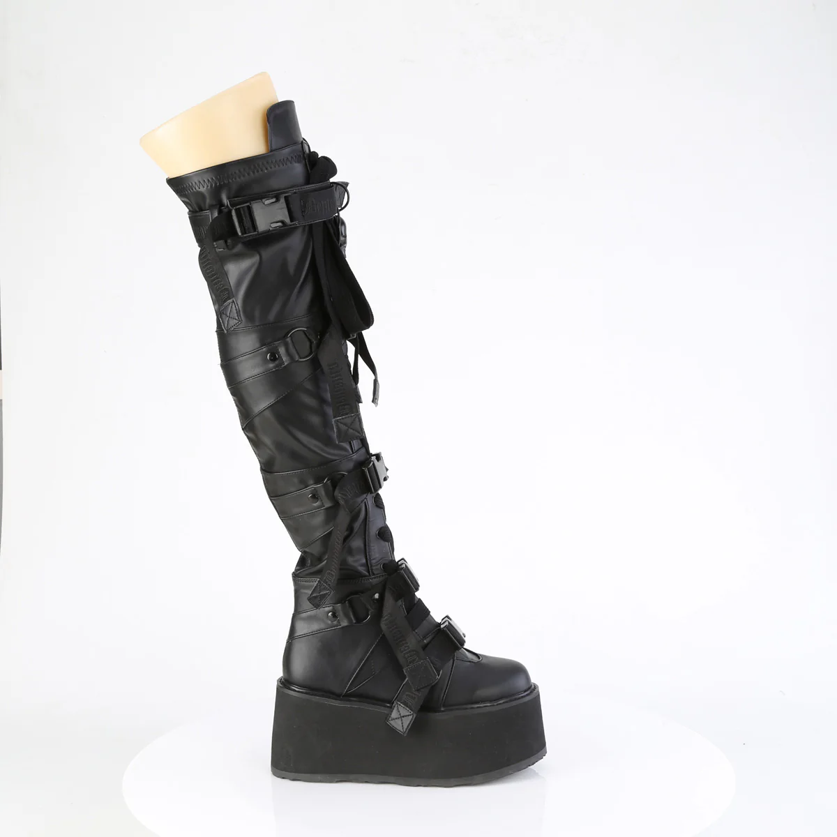 DAMNED-325  Black Vegan Leather - Image 5