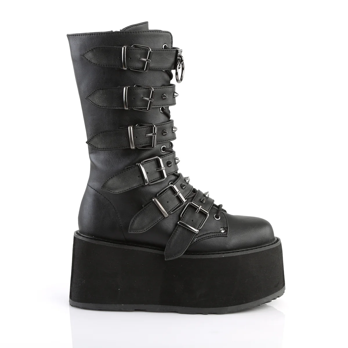 DAMNED-225  Black Vegan Leather - Image 5