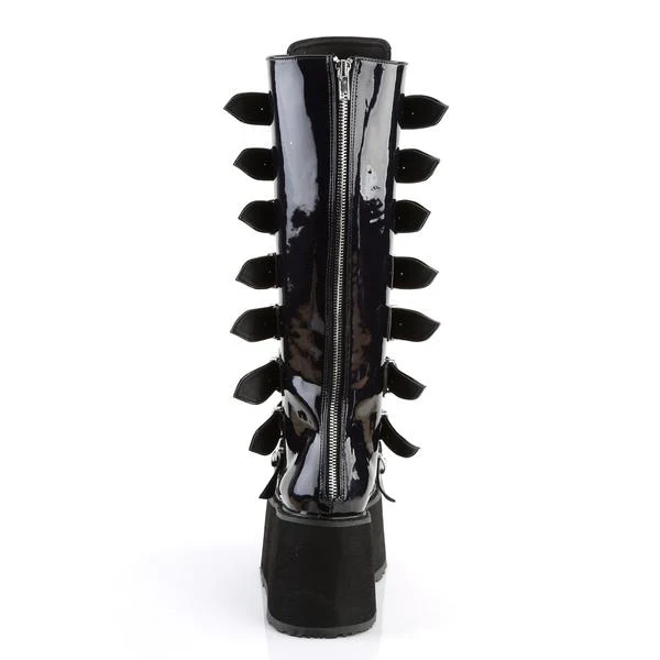 DAMNED-318 Black Hologram Vegan Leather - Image 2