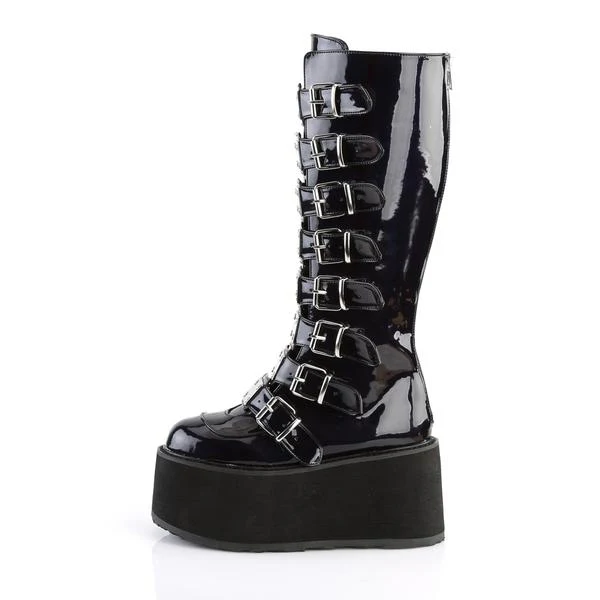 DAMNED-318 Black Hologram Vegan Leather - Image 3