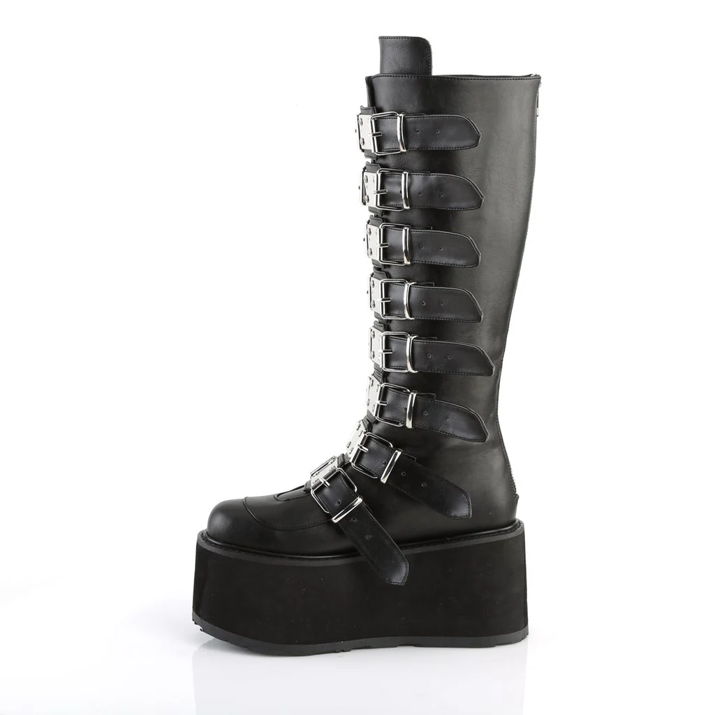 DAMNED-318  Black Vegan Leather - Image 3