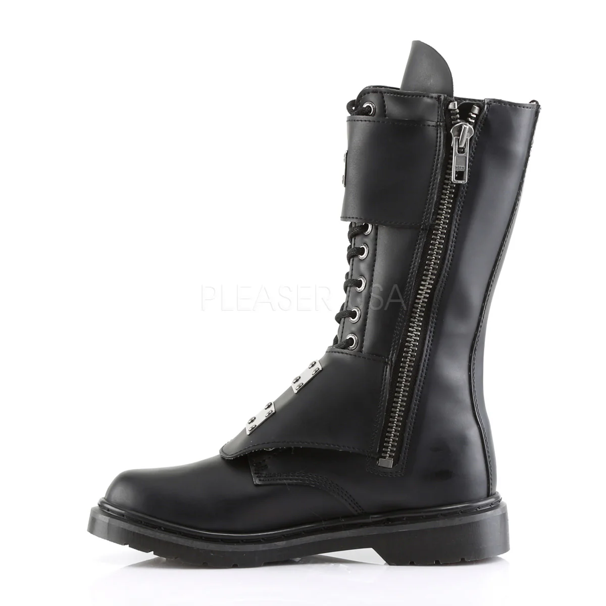 DEFIANT-302  Black Vegan Leather - Image 3
