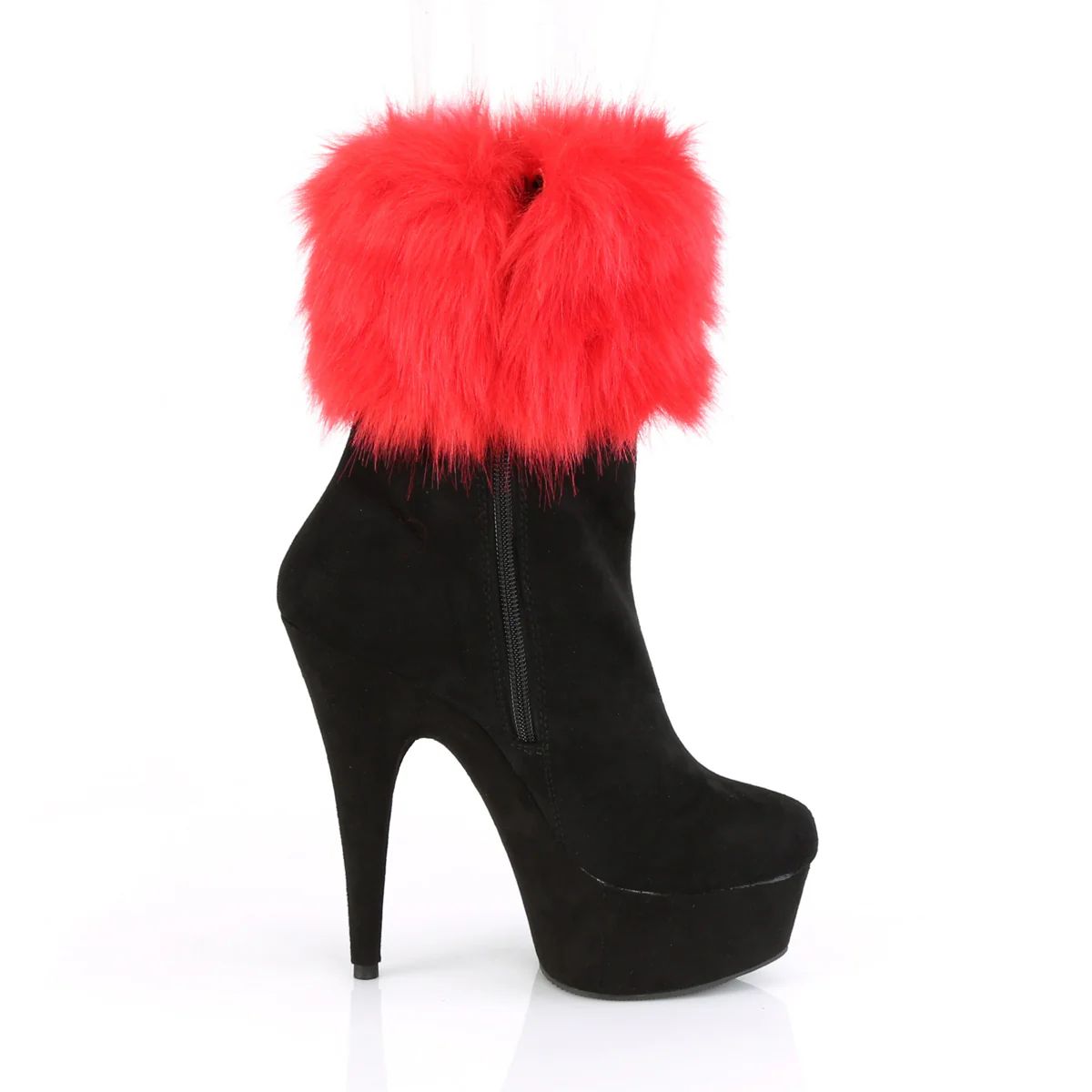 DELIGHT-1000  Black Faux Suede/Black Faux Suede - Image 5