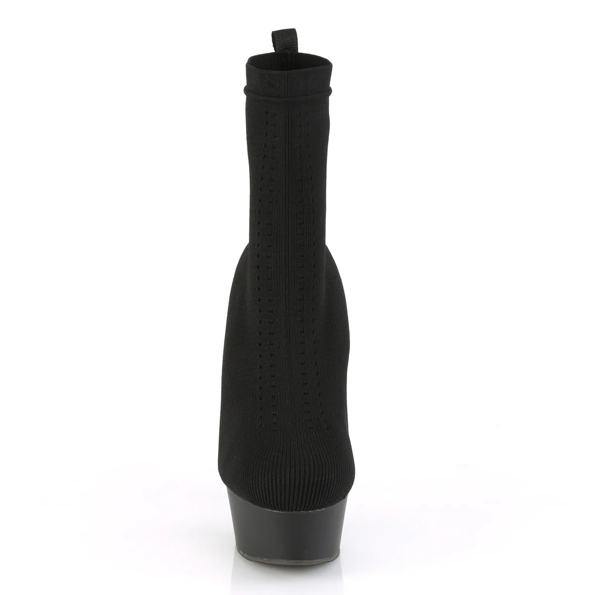 DELIGHT-1002-1 Black Stretch Knit Fabric/Black Matte - Image 2