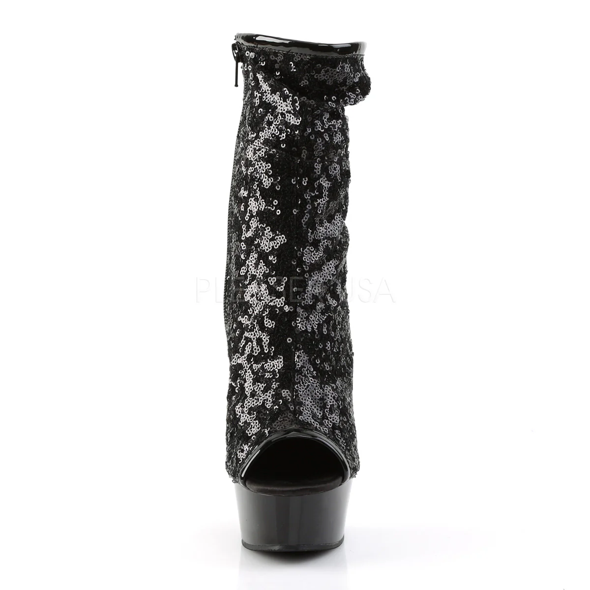 DELIGHT-1008SQ  Black Sequins/Dark Pewter Chrome - Image 2