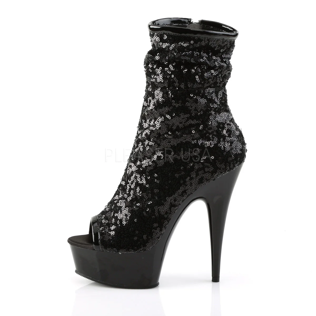 DELIGHT-1008SQ  Black Sequins/Dark Pewter Chrome - Image 3