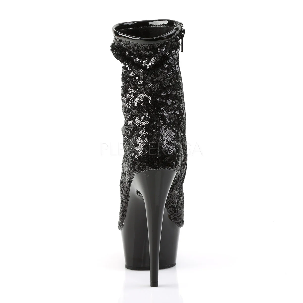 DELIGHT-1008SQ  Black Sequins/Dark Pewter Chrome - Image 4