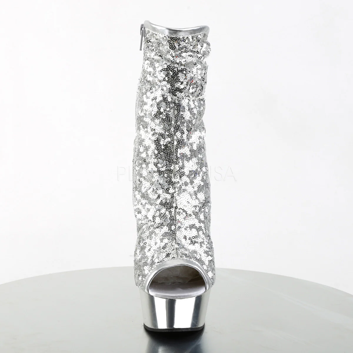 DELIGHT-1008SQ  Silver Sequins/Silver Chrome - Image 2
