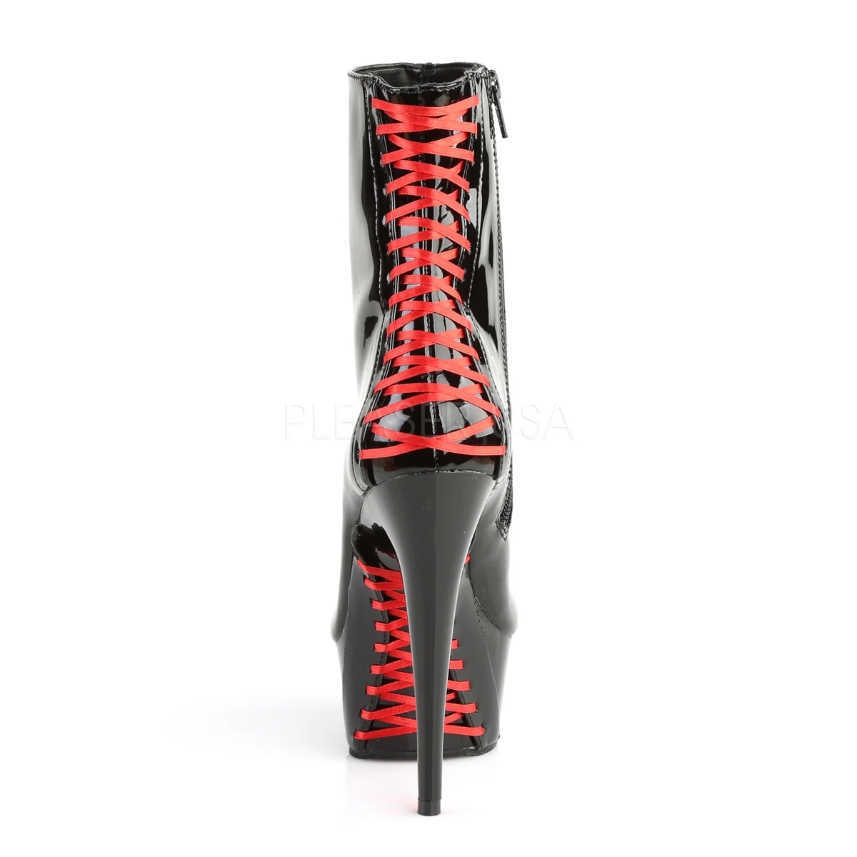 DELIGHT-1010 Black Patent-Red/Black - Image 4