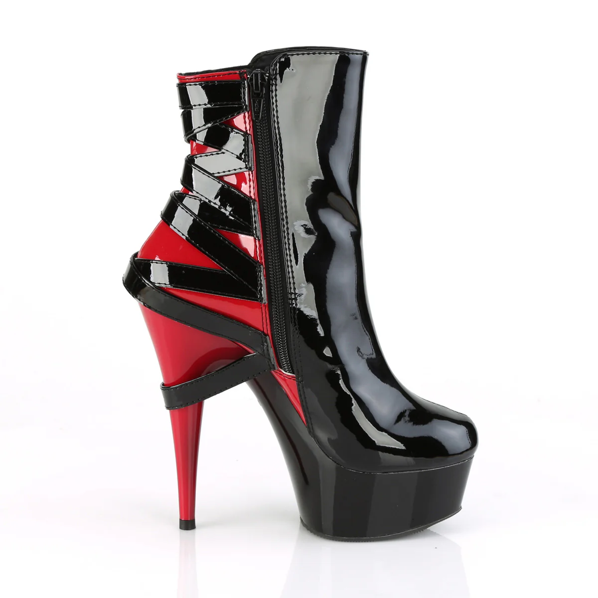 DELIGHT-1012 Black-Red Patent/Black-Red - Image 5