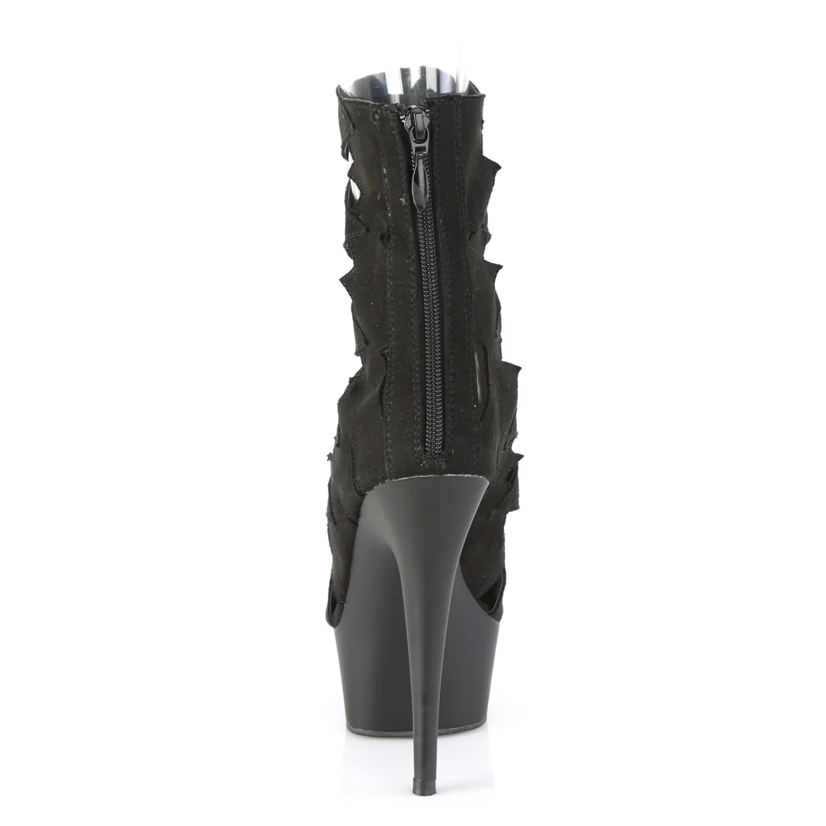DELIGHT-1014 Black Faux Leather/Black Matte - Image 4