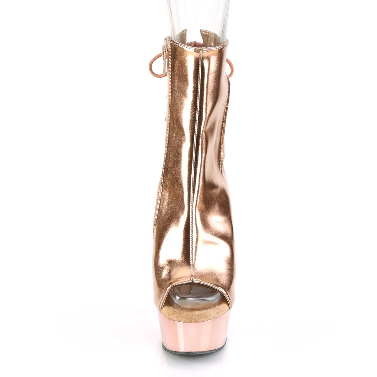 DELIGHT-1018 Rose Gold Metallic Pu/Rose Gold Chrome - Image 2