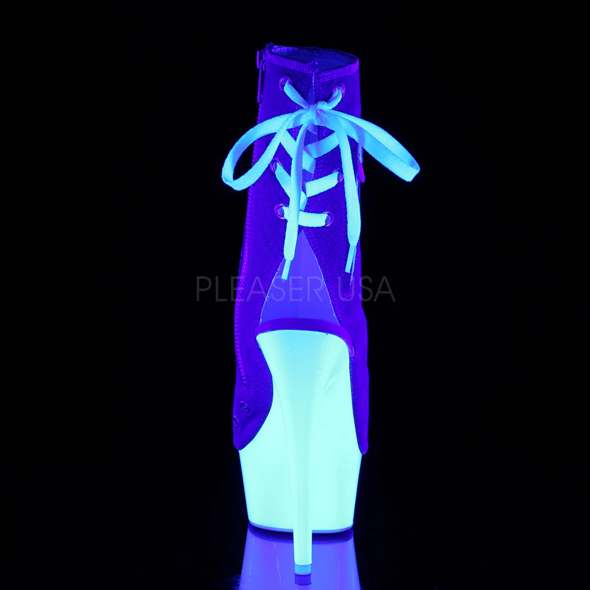 DELIGHT-1018SK  Denim Blue Canvas/Neon White - Image 3