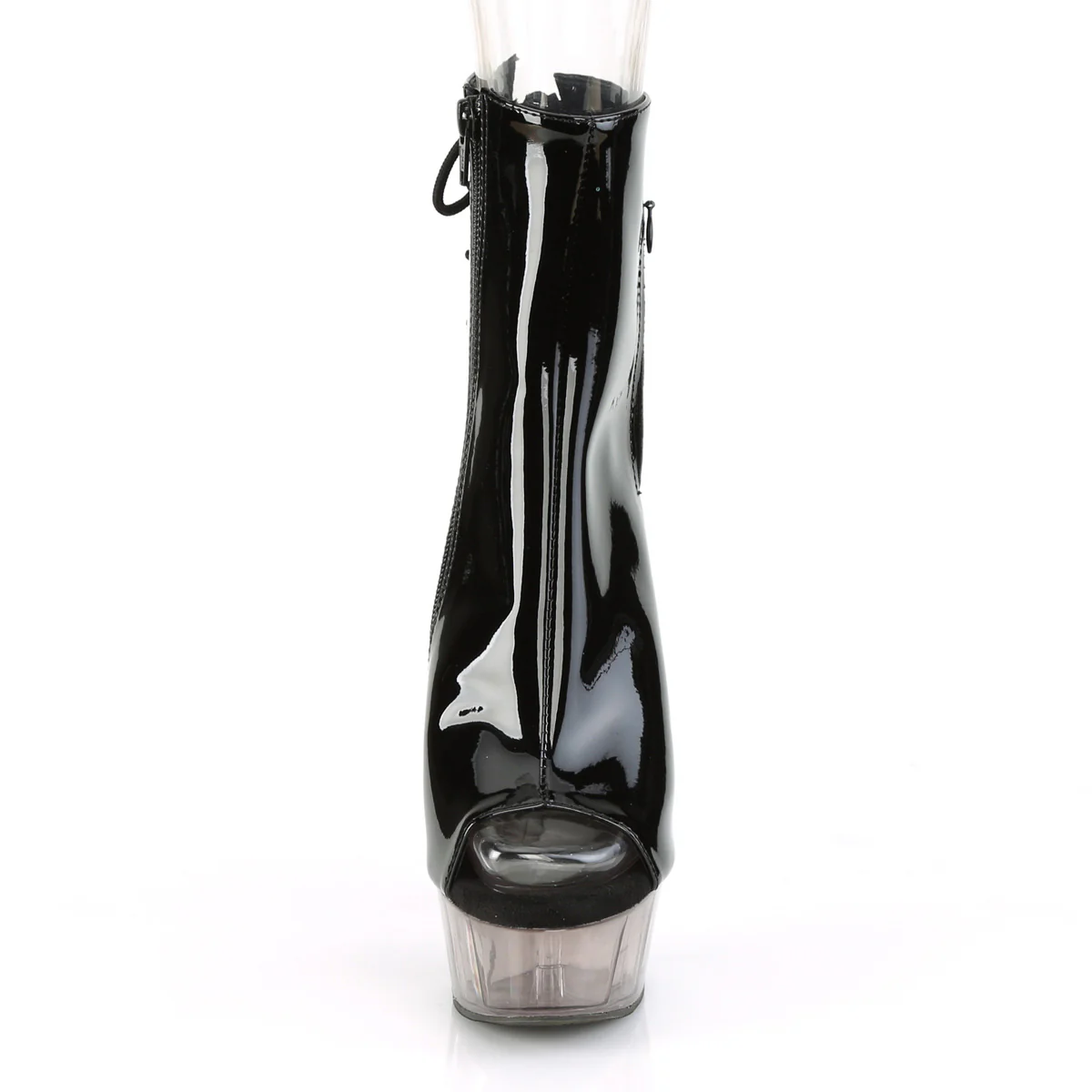 DELIGHT-1018T  Black Patent/Smoke Tinted - Image 2