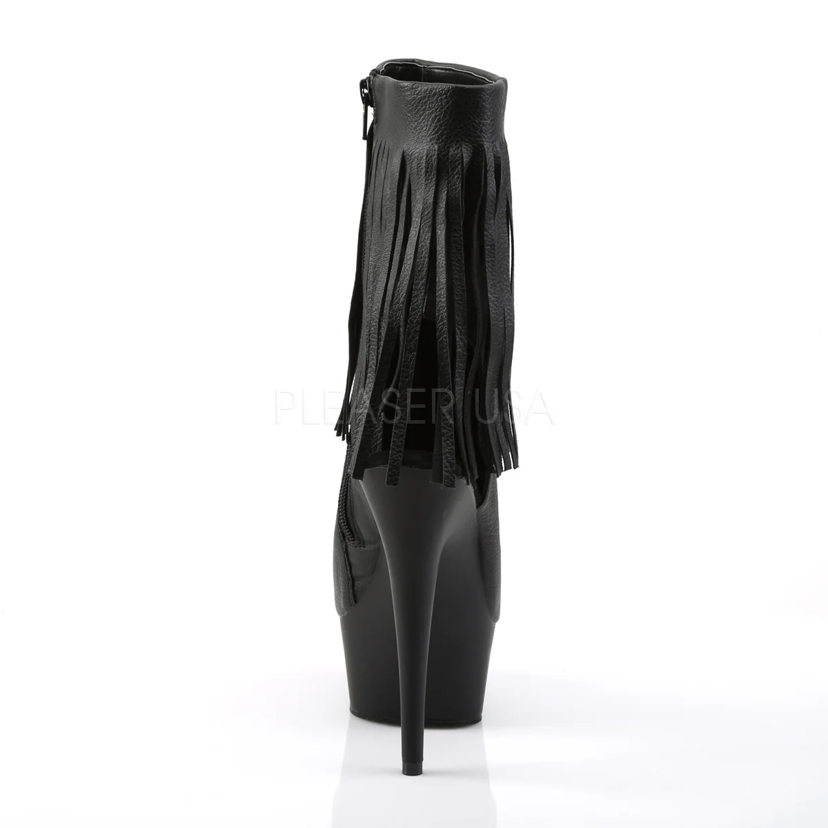 DELIGHT-1019  Black Faux Leather/Black Matte - Image 4