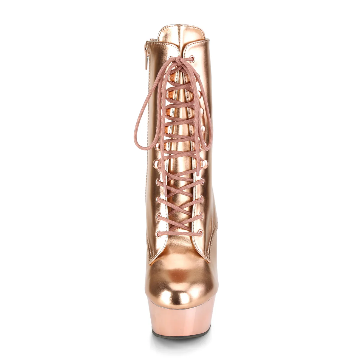 DELIGHT-1020 Rose Gold Metallic Pu/Rose Gold Chrome - Image 2