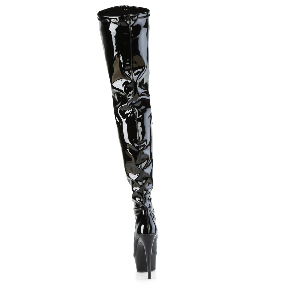 DELIGHT-3000BONE Black Stretch Patent/Black - Image 4