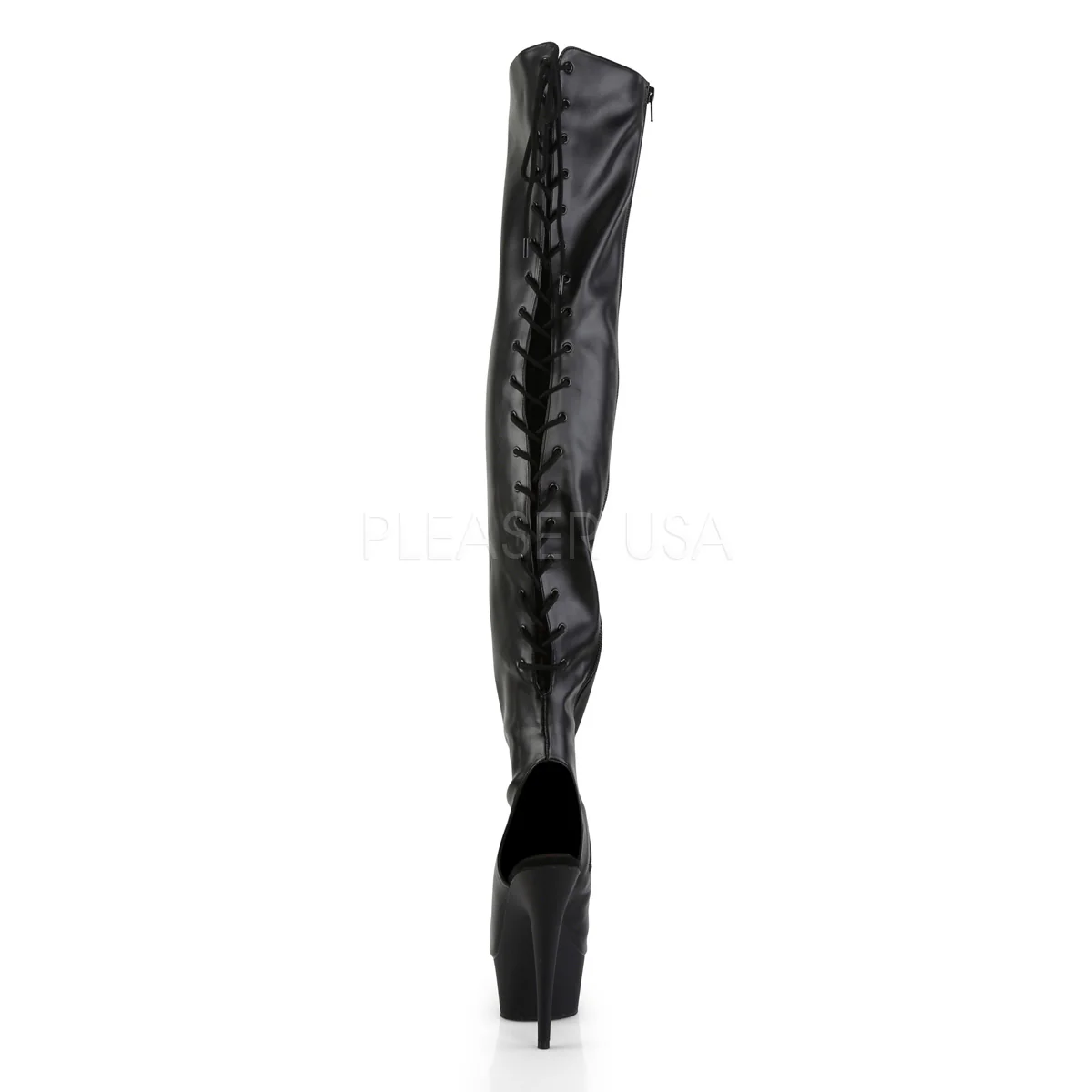 DELIGHT-3017 Black Str Faux Leather/Black - Image 4