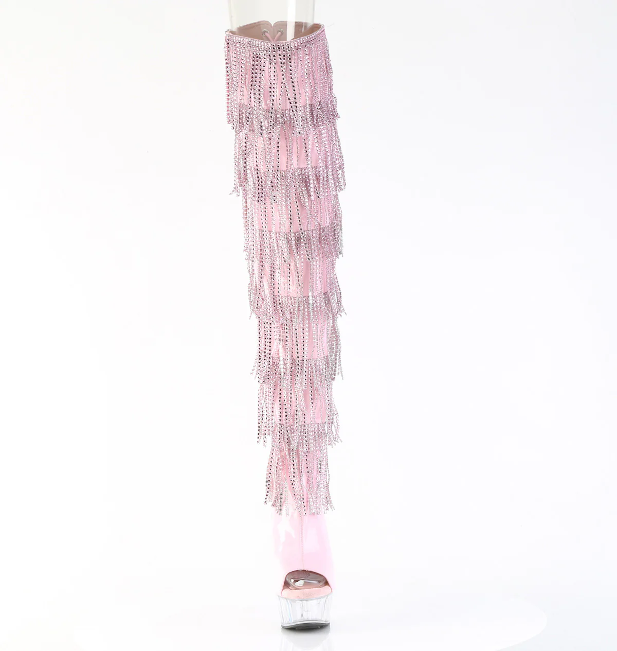 DELIGHT-3017HG-RSF Baby Pink Holo Patent/Clear - Image 2