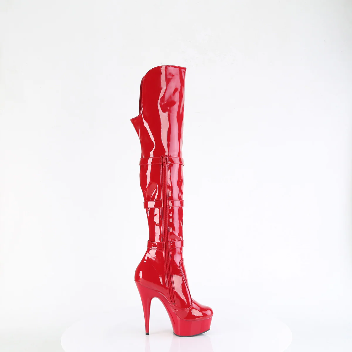 DELIGHT-3018  Red Stretch Patent/Red - Image 5