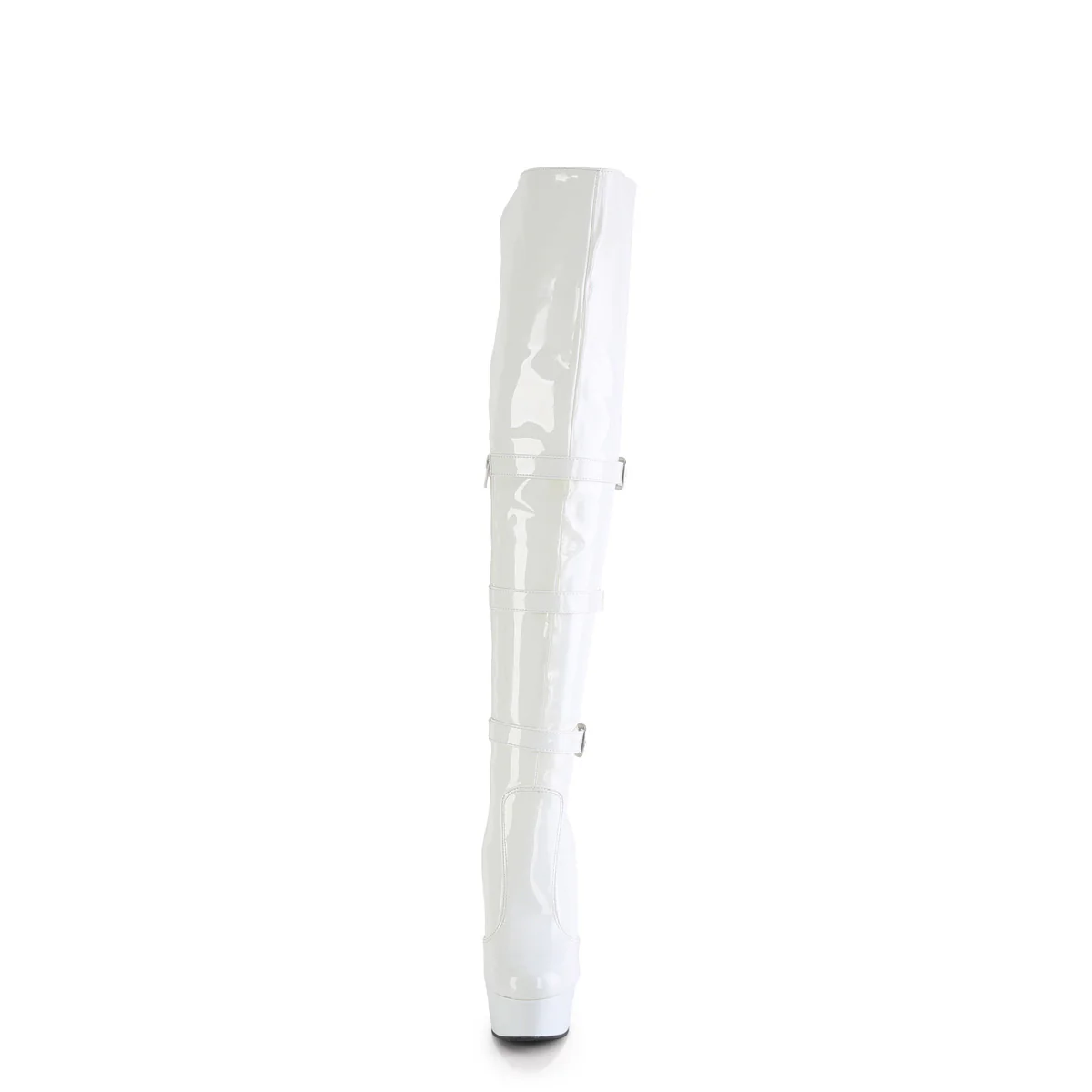 DELIGHT-3018 White Stretch Patent/White - Image 2