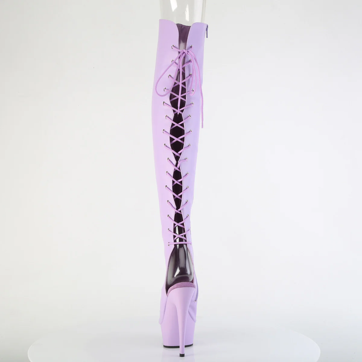 DELIGHT-3019  Lavender Faux Leather/Lavender Matte - Image 4