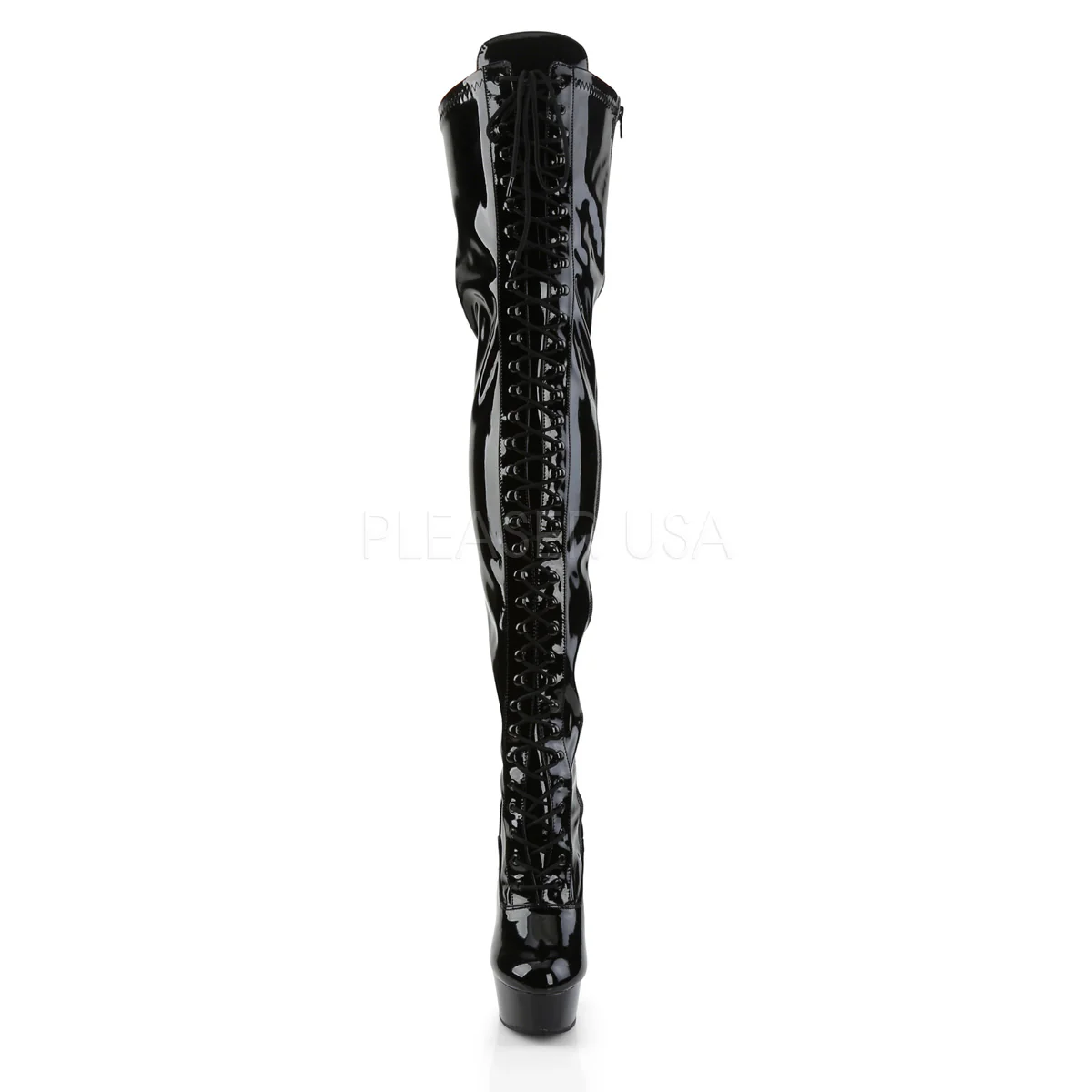 DELIGHT-3023 Black Str Patent/Black - Image 2