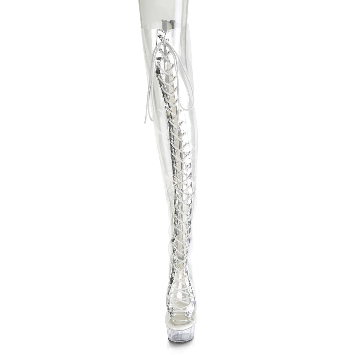 DELIGHT-3026  Clear-Silver Metalic Pu-TPU/Clear - Image 2