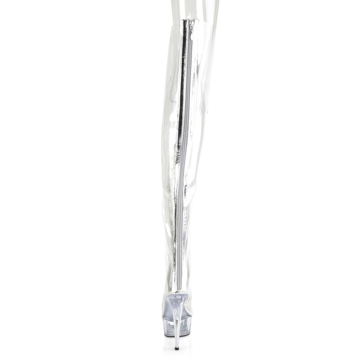 DELIGHT-3026  Clear-Silver Metalic Pu-TPU/Clear - Image 4