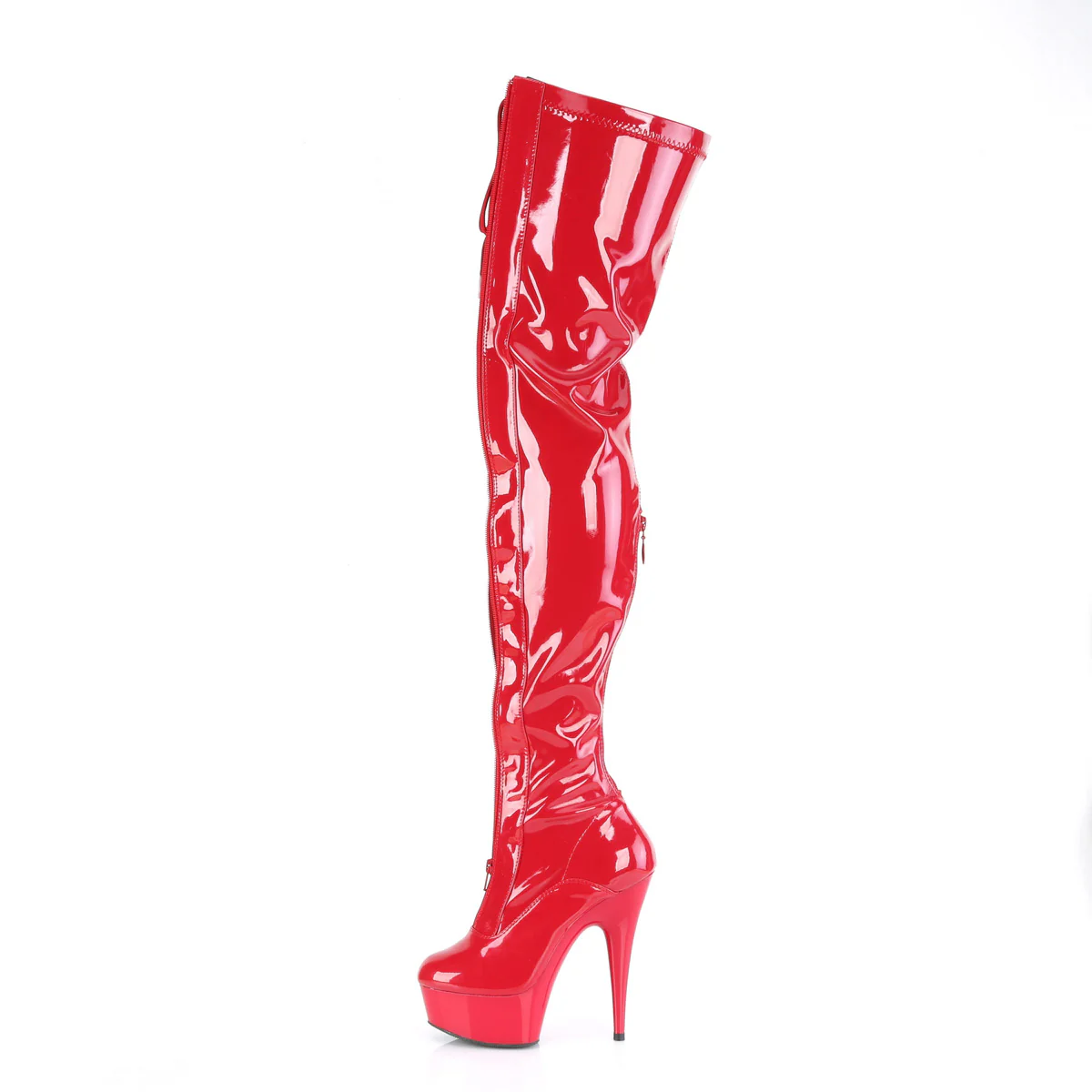DELIGHT-3027  Red-Black Stretch Patent - Image 3