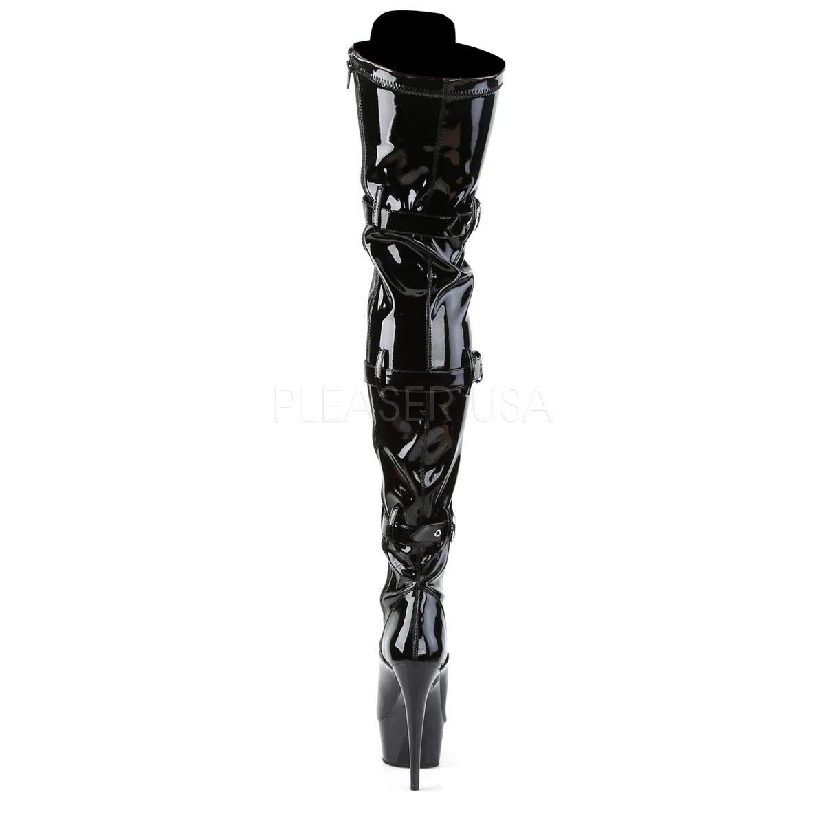 DELIGHT-3028  Black Str Patent/Black - Image 4