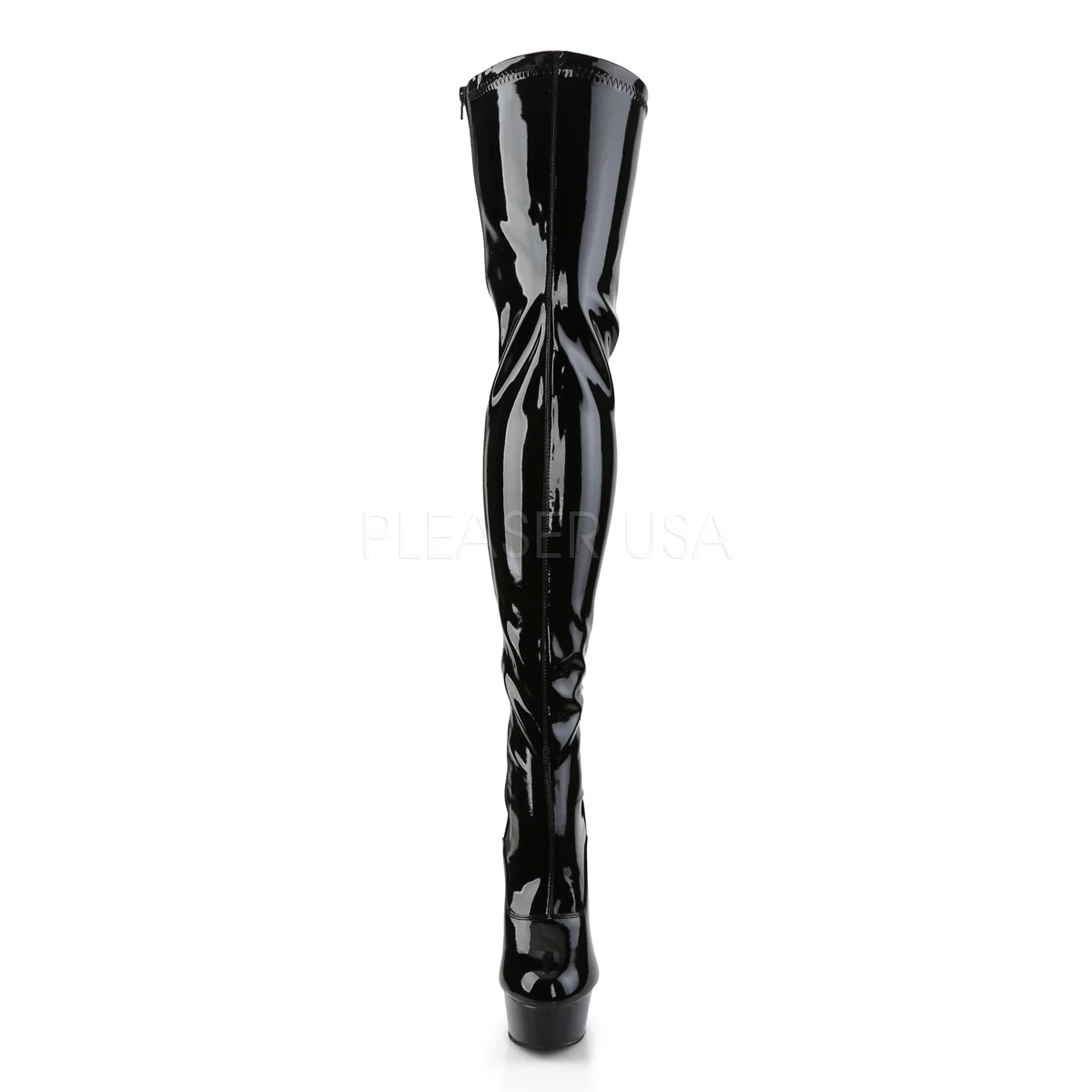 DELIGHT-3063  Black Str Patent/Black - Image 2