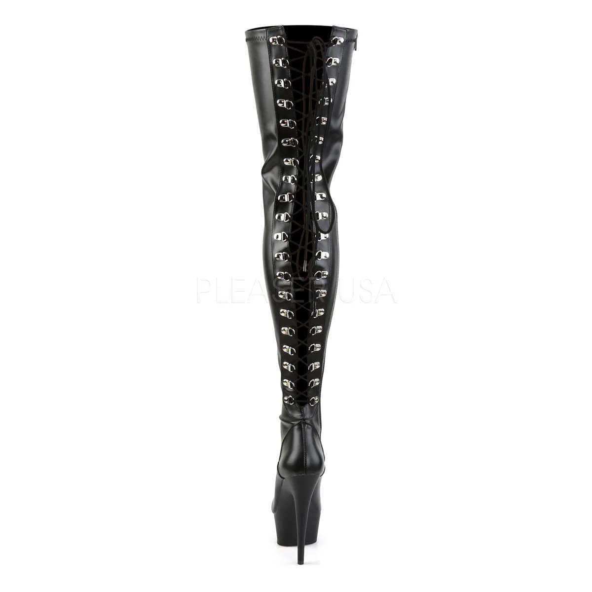DELIGHT-3063  Black Str Faux Leather/Black - Image 4