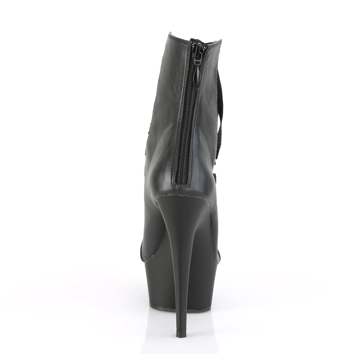 DELIGHT-600-29 Black Faux Leather/Black Matte - Image 4