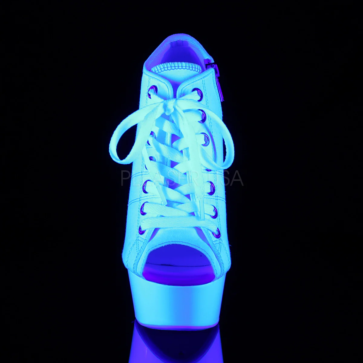 DELIGHT-600SK-01  White Canvas/Neon White - Image 2