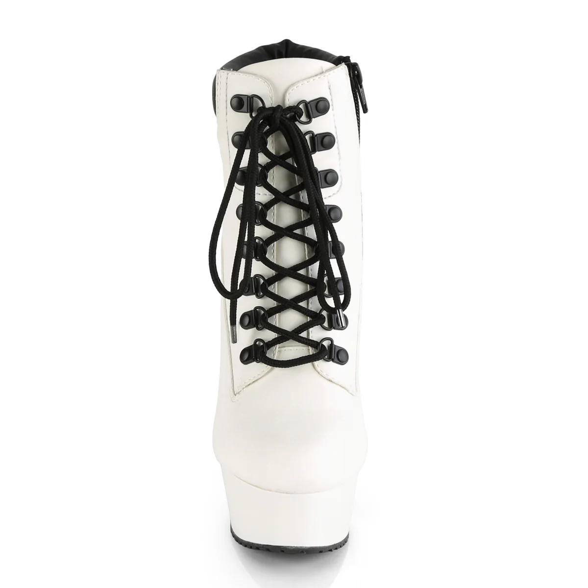 DELIGHT-600TL-02 White Nubuck Faux Leather/White Matte - Image 2