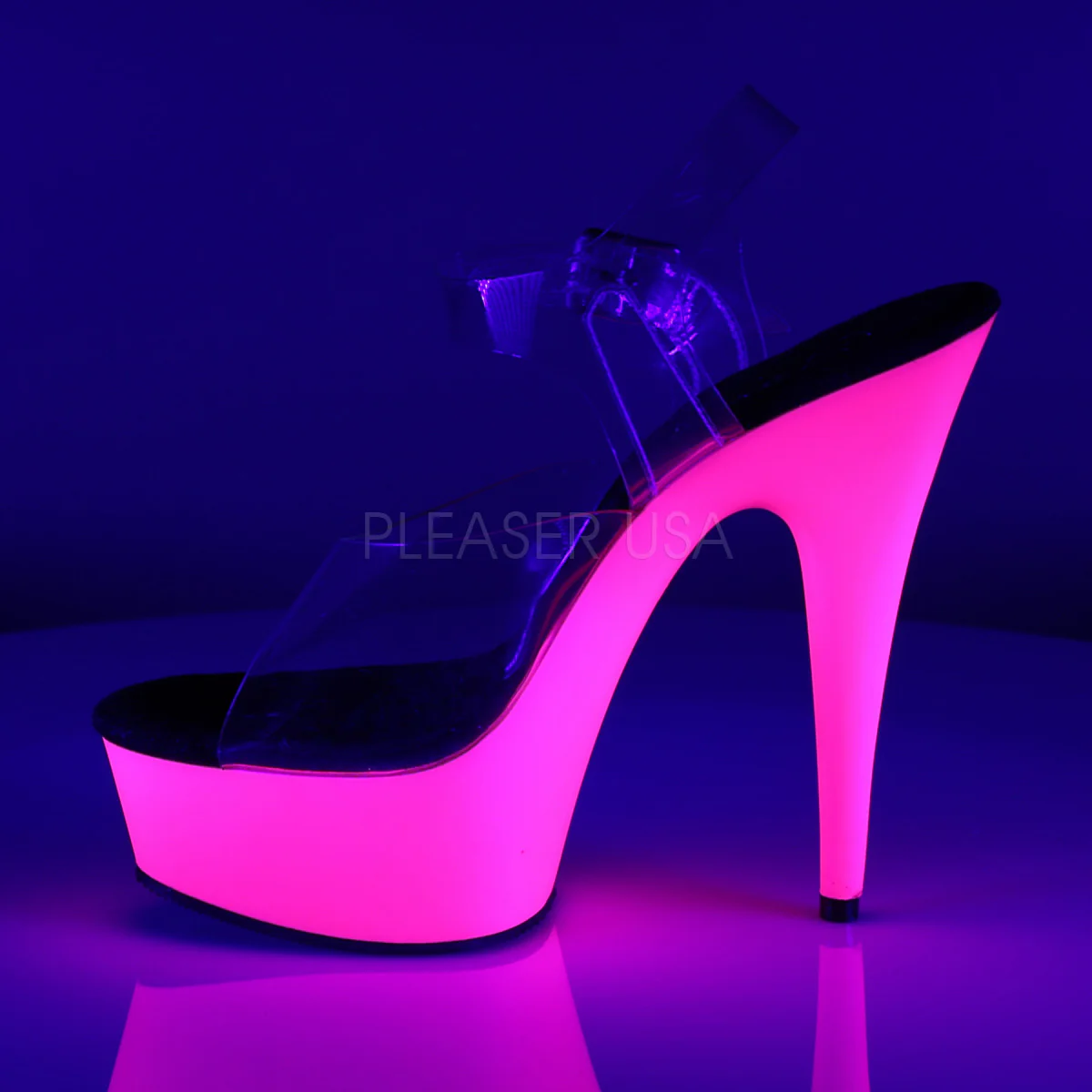 DELIGHT-608UV  Clear/Neon Pink - Image 3